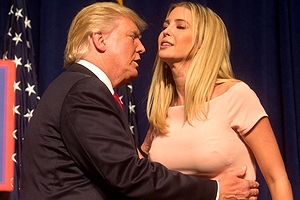 トランプ大統領・・・娘のイヴァンカさんのおっぱい揉んでみた